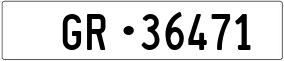 Trailer License Plate